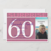 Shh Surprise Birthday Party Invitation Kaart (Achterkant)