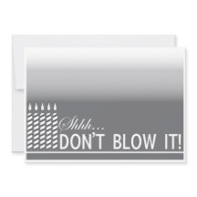 Shh Surprise Birthday Party Invitation | Zilver