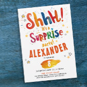 SHH Surprise Fun Kleurrijke Verjaardag Waterverf Kaart