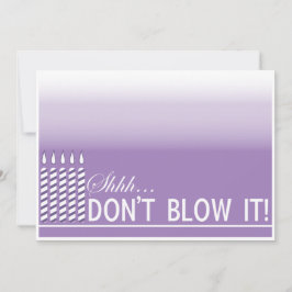 Shh Surprise verjaardagsfeestje uitnodiging | Paar