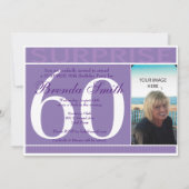 Shh Surprise verjaardagsfeestje uitnodiging | Paar (Achterkant)