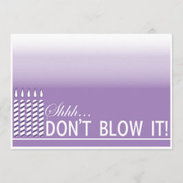 Shh Surprise verjaardagsfeestje uitnodiging | Paar