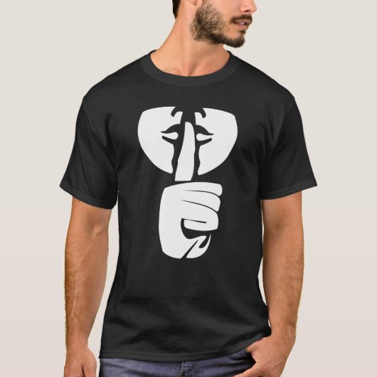 SHH T-Shirt Black (Voorkant)