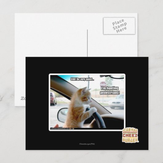 Shh! Wees heel stil Briefkaart (Voorkant / Achterkant)