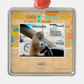 Shh! Wees heel stil Metalen Ornament (Voorkant)