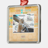 Shh! Wees heel stil Metalen Ornament (Links)