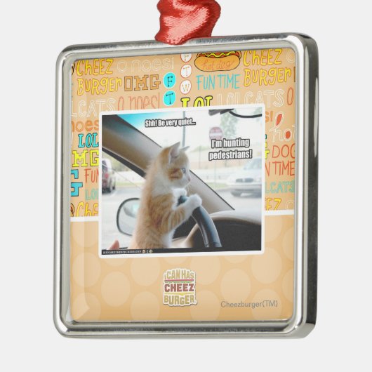 Shh! Wees heel stil Metalen Ornament (Links)