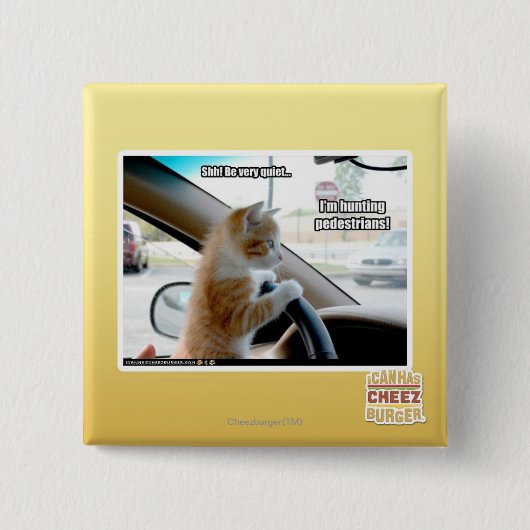 Shh! Wees heel stil Vierkante Button 5,1 Cm (Voorkant)