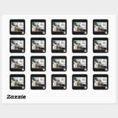 Shh! Wees heel stil Vierkante Sticker (Vel)