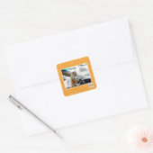 Shh! Wees heel stil Vierkante Sticker (Envelop)