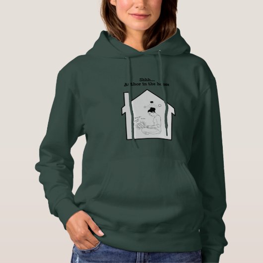 SHHH... AUTEUR IN HET HUIS T-Shirt (Voorkant)