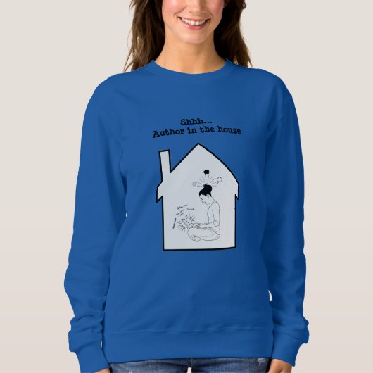 SHHH...AUTHOR IN HET HUIS T-Shirt (Voorkant)