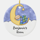 Shhh Baby slaapdeur Hanger Keramisch Ornament (Achterkant)