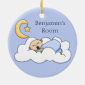 Shhh Baby slaapdeur Hanger Keramisch Ornament (Achterkant)