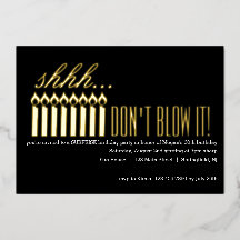 Shhh.. BLAUW HET NIET! Surprise Birthday