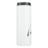 Shhh Er is hier wijn in Funny Thermosbeker (Achterkant)