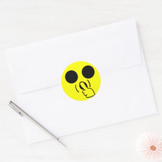 Shhh face Sticker (Envelop)