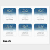 Shhh... | Goud en Waterverf Verrassingsverjaardag Vierkante Sticker (Vel)