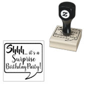 Shhh... Het is een Surprise Verjaardagsfeestje zee Rubberstempel (Gestempeld)