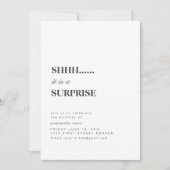 Shhh.. Het is een uitnodiging voor een verrassings (Voorkant)