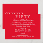 Shhh.. Het is een verrassend 50e verjaardagsfeest Kaart (Voorkant / Achterkant)