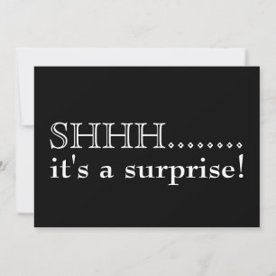 Shhh... Het is een verrassend 50e verjaardagsfeest Kaart
