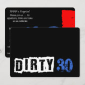 SHHH Het is een Verrassend Vuil 30ste Verjaardagsf Kaart (Voorkant / Achterkant)