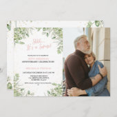 Shhh Het is een verrassing 50ste bruiloft Jubileum Kaart (Voorkant / Achterkant)