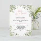 Shhh Het is een verrassing 50ste bruiloft Jubileum Kaart (Staand voorkant)