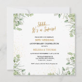 Shhh Het is een verrassing 50ste bruiloft Jubileum Kaart (Voorkant)