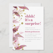 Shhh! Het is een verrassing! | Paarse bladeren van Kaart (Voorkant)