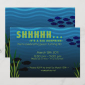 SHHH! Het is een verrassingsfeest. Kaart (Voorkant / Achterkant)