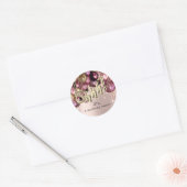 Shhh! Het is verrassend Birthday Party ballons Roo Ronde Sticker (Envelop)