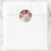 Shhh! Het is verrassend Birthday Party Balloons Bu Ronde Sticker (Tas)