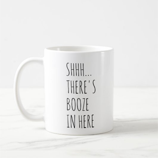 Shhh... Hier is Booze. Koffiemok (Links)