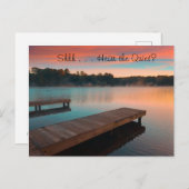 Shhh hoort de Quiet Lake Card Briefkaart (Voorkant / Achterkant)