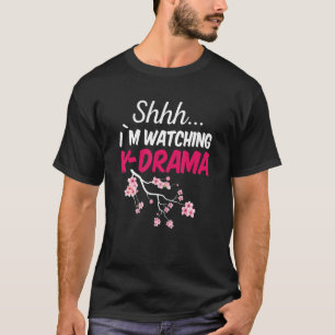 Shhh i kijkt naar K-Drama Koreaans drama T-shirt