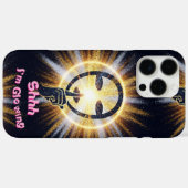 Shhh... I’m Glowing – iPhone 16 Pro Max Case with (Achterkant (horizontaal))