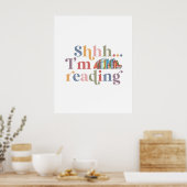 Shhh… Ik ben aan het lezen Poster (Keuken)