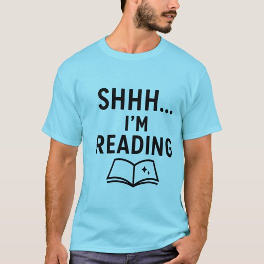 Shhh… Ik ben aan het lezen – Quiet Book Lover Desi T-shirt (Voorkant)