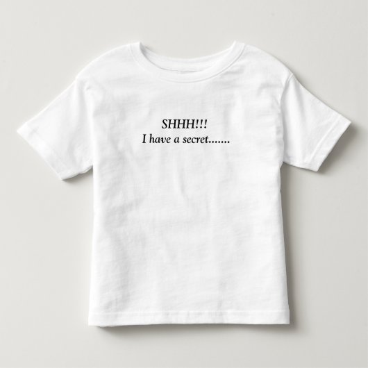 SHHH!! Ik heb een geheim.... Kinder Shirts (Voorkant)