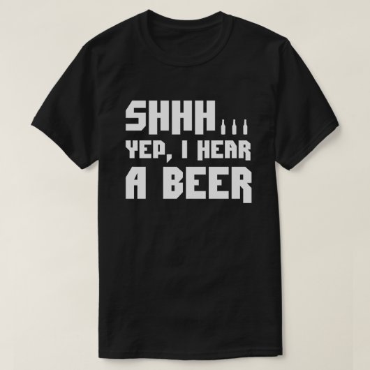 Shhh.. Ik hoor een Beer grappig T-shirt (Design voorkant)