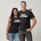 Shhh ik lees boekworm t-shirt (Unisex)