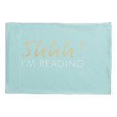 Shhh! Ik lees Kussensloop set (Achterkant-Links)