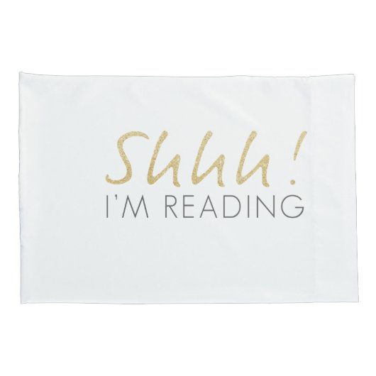 Shhh! Ik lees Kussensloop set (Achterkant-Rechts)