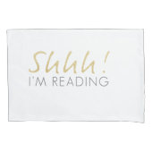 Shhh! Ik lees Kussensloop set (Voorkant-Links)