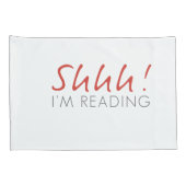 Shhh! Ik lees Kussensloop set (Achterkant-Rechts)