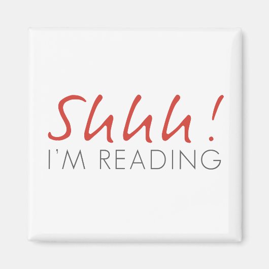 Shhh! Ik lees Magnet (Voorkant)