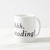 Shhh, ik lees mok (wit) (Voorkant rechts)
