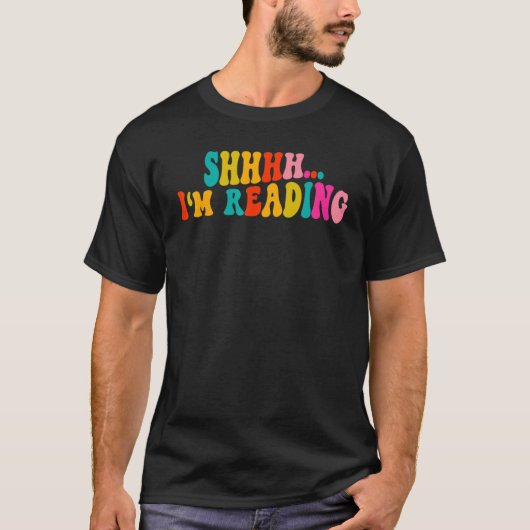 Shhh ik lees t-shirt (Voorkant)